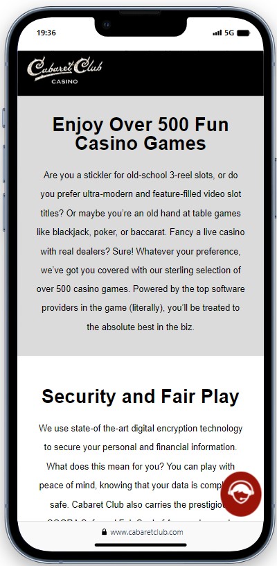 Cabaret Club Casino Mobile Cabaret Club Casino Mobile App