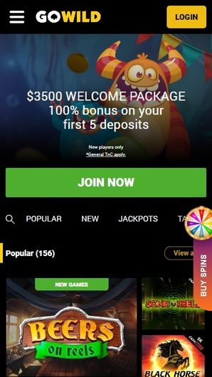 GoWild Mobile Casino GoWild Mobile Casino