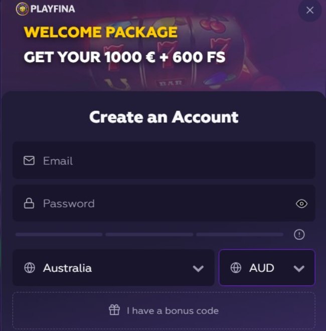Playfina Casino sign up Playfina Casino login Australia