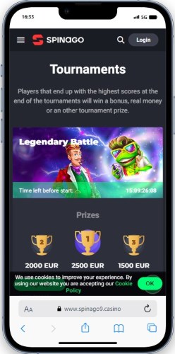 Spinago Online Casino Australia Spinago online Casino mobile